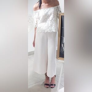 H&M White Off The Shoulder Top